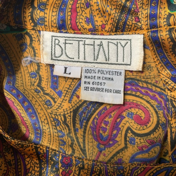 vintage Bethany : polyester multicolored blouse - Picture 8 of 11